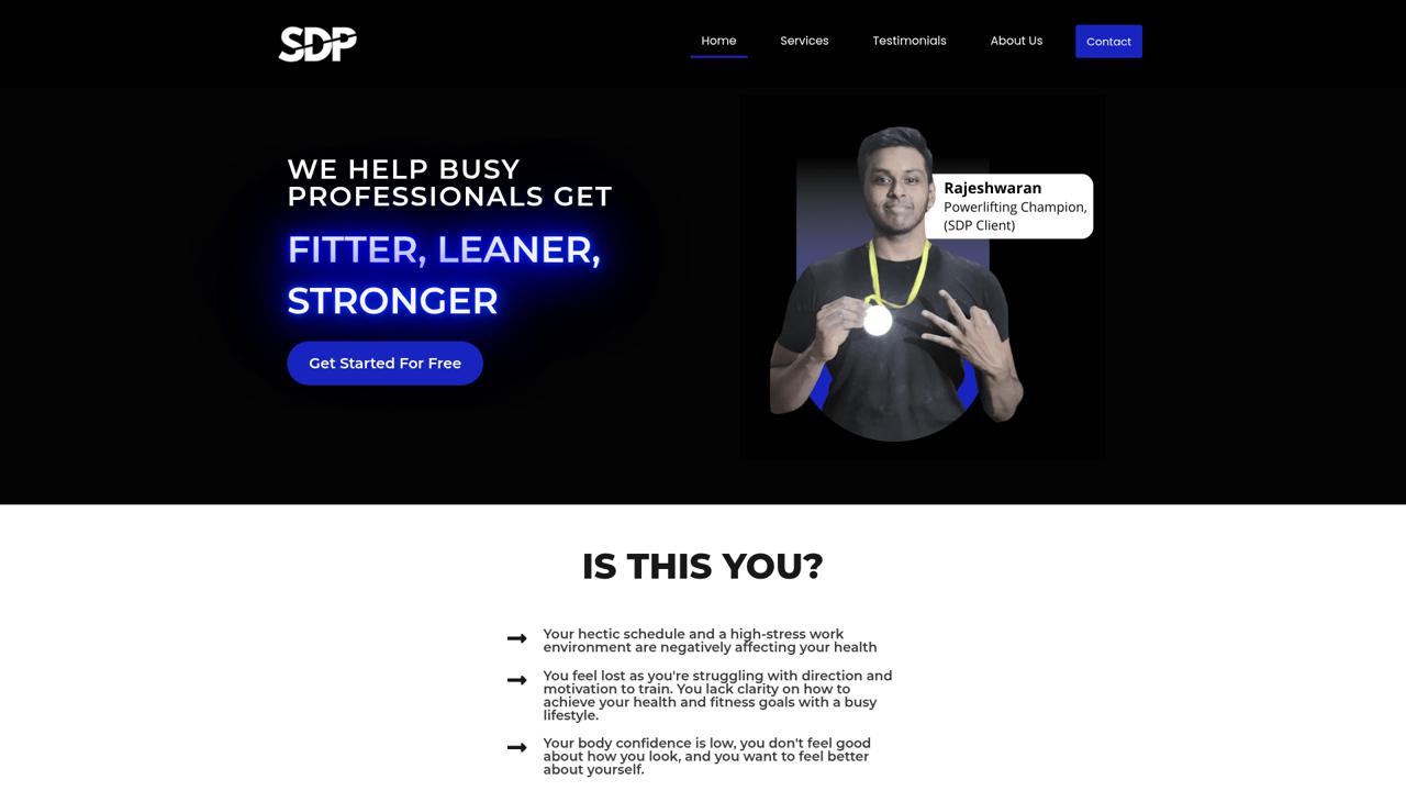 Science Driven Performance website